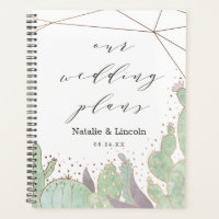 Cactus & Succulents Geometric Terrarium Wedding