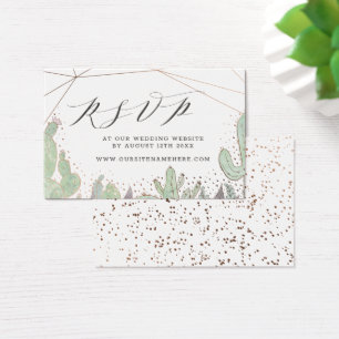 Cactus & Succulents Site Web RSVP Insérer des cart