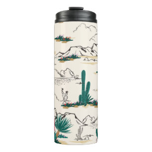 Cactus Succulents: Vintage Desert Floral. Thermal Tumbler