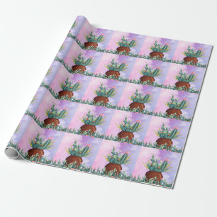 Cactus Sunrise Wrapping Paper