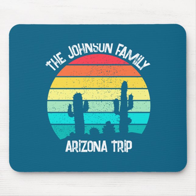Cactus Sunset Arizona Desert Trip Womens _1  Mouse Pad (Front)