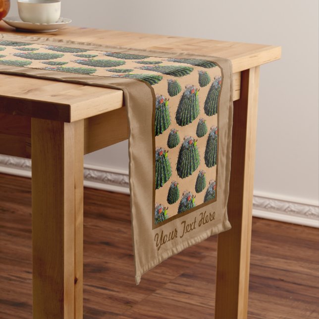 Cactus Table Runner - Optional Personalization (In Situ)