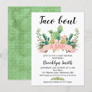 Cactus Taco à propos d'une invitation Baby shower