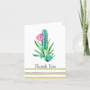 Cactus Thank You Card