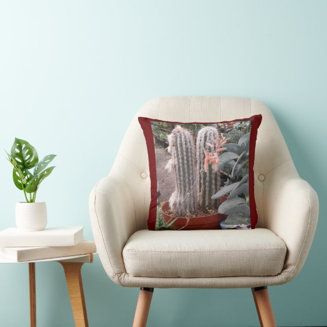 Cactus Throw Piillow Throw Pillow (Chair)