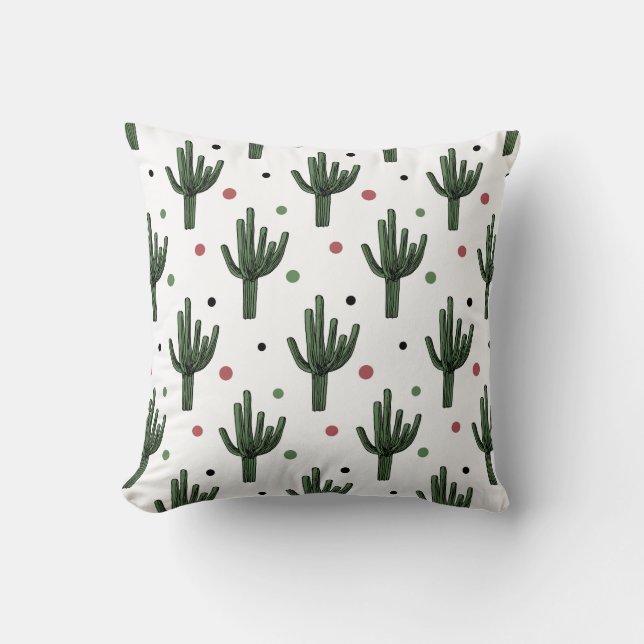 Cactus Throw Pillow (Front)