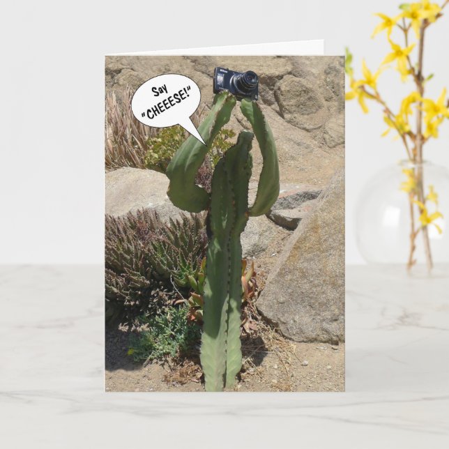 Cactus Tourist, Say CHEEESE - carte (Fleur jaune)