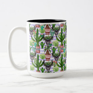 Cactus  Two-Tone coffee mug