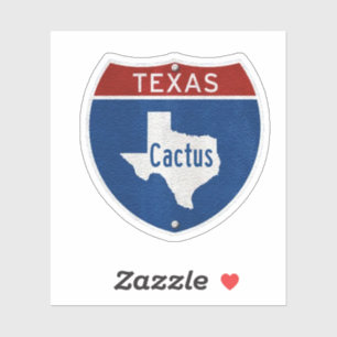 Cactus TX Road Sign