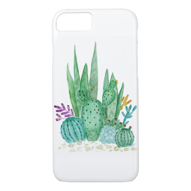 Cactus, watercolor Case-Mate iPhone case (Back)