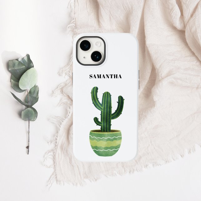Cactus Watercolor Name  Case-Mate iPhone Case (Creator Uploaded)
