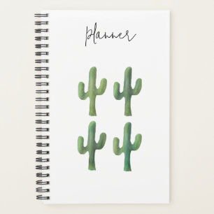 Cactus Watercolor Spiral Planner 5.5 x 8.5