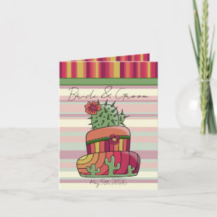 Cactus Wedding Cake Invitation