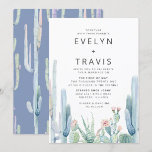 Cactus Wedding Invitation