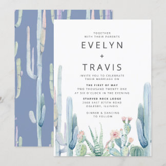 Cactus Wedding Invitation