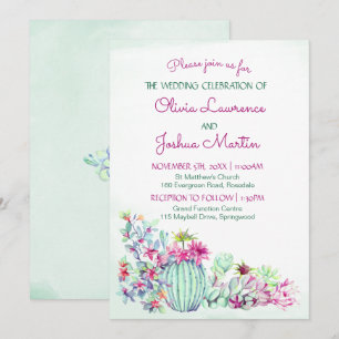 Cactus Wedding Invitations