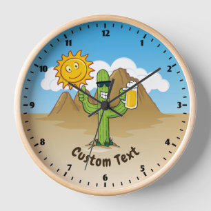 Cactus with Beer Clock
