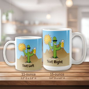 Cactus with Beer Coffee Mug