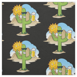 Cactus with Beer Fabric