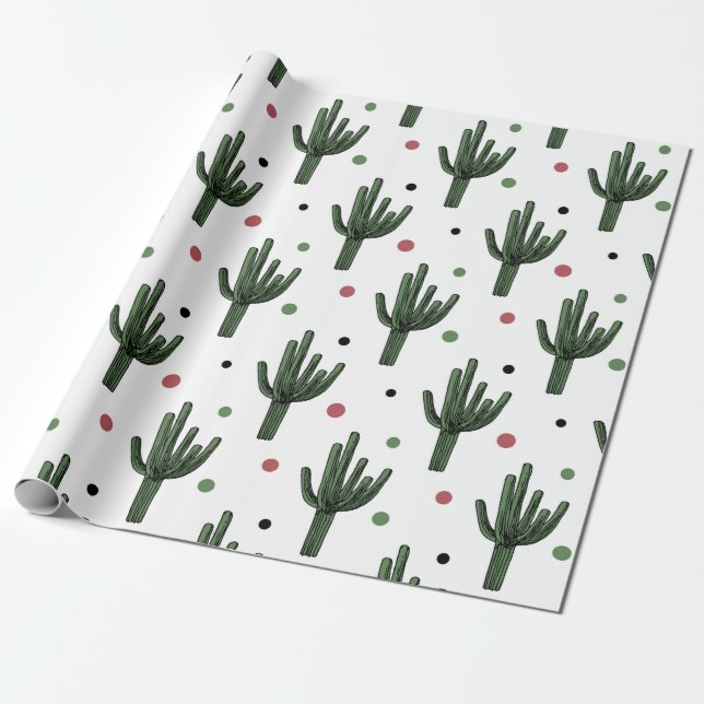 Cactus Wrapping Paper (Unrolled)