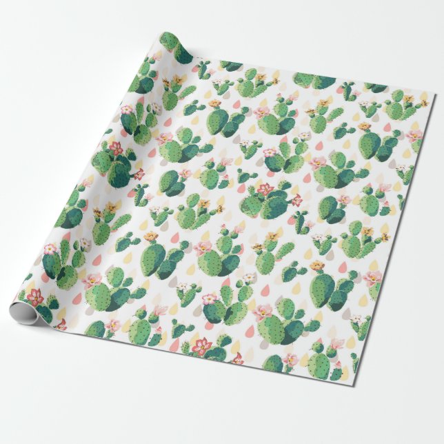 Cactus Wrapping Paper (Unrolled)