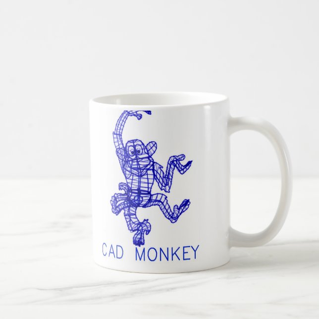 CAD MONKEY COFFEE MUG (Right)