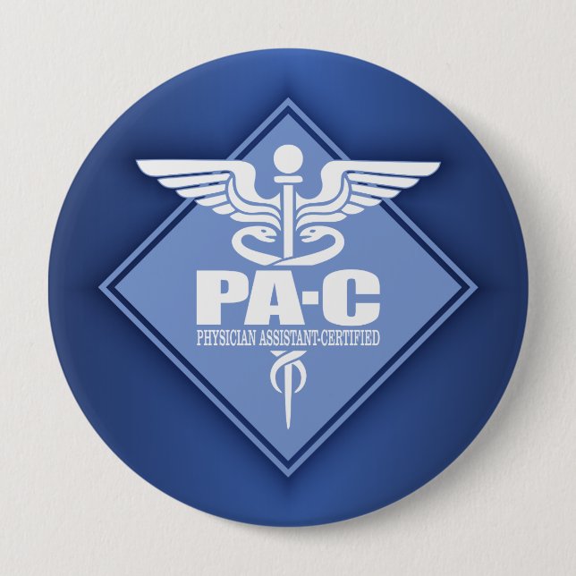 Cad PA-C (diamond) 4 Inch Round Button (Front)