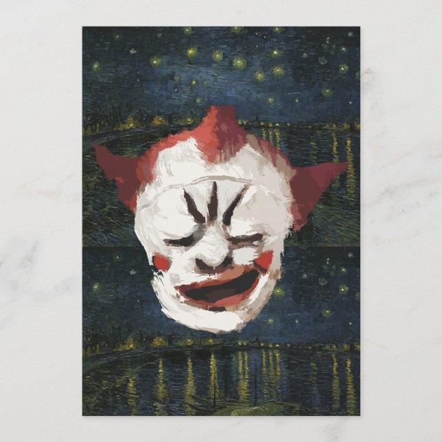 Cadaver Clown Paris Sewer Killer Holiday Card (Front)
