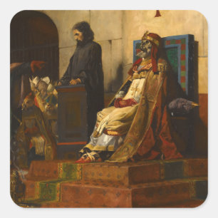 Cadaver Synod, Pope Formosus and Stephen VI Square Sticker