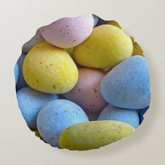 Cadbury Mini Eggs Round Pillow (Back)