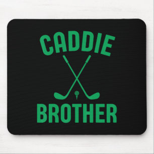 Caddie Brother Golf Club Golfing Golfer Cute Golf Mouse Pad