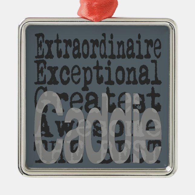 Caddie Extraordinaire Metal Ornament (Front)