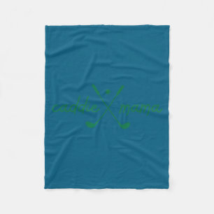 Caddie mama cute golfing golfer mom golf 1st fleece blanket
