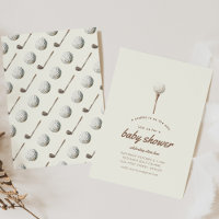 Caddie on The Way Baby shower Invitation
