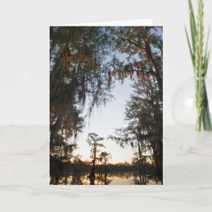 Caddo Lake at sunrise Card