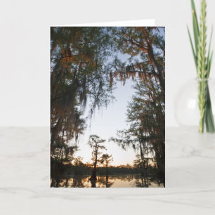 Caddo Lake at sunrise Card