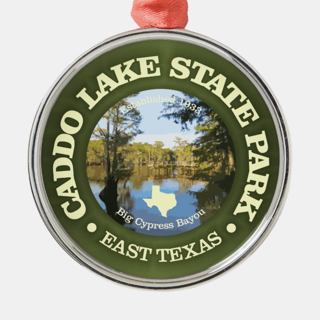 Caddo Lake SP Metal Ornament (Front)