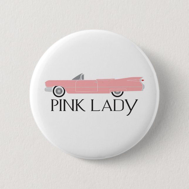 caddy pink lady 2 inch round button (Front)