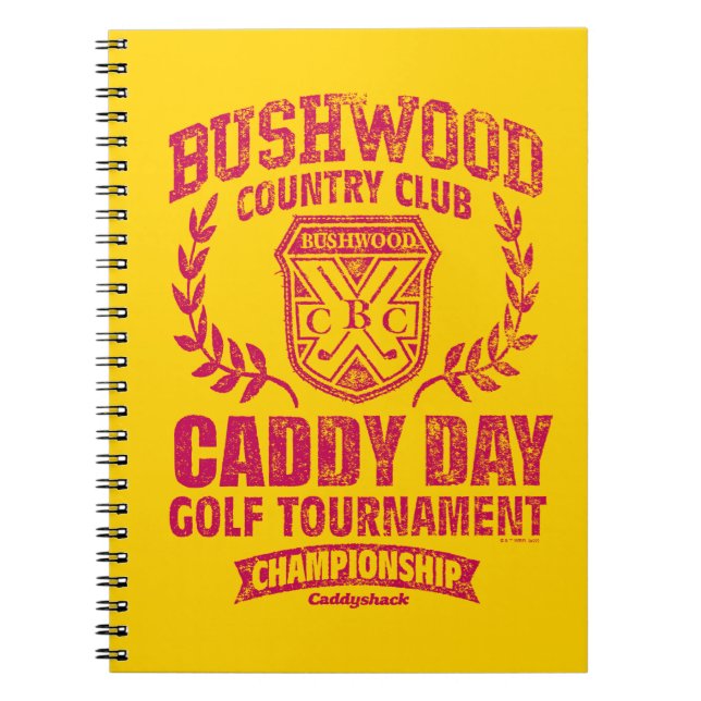 Caddyshack | Bushwood Country Club Caddy Day Golf  Notebook (Front)