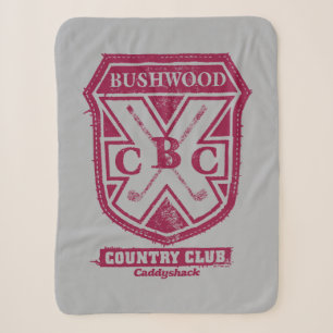 Caddyshack   Bushwood Country Club Crest Sherpa Blanket