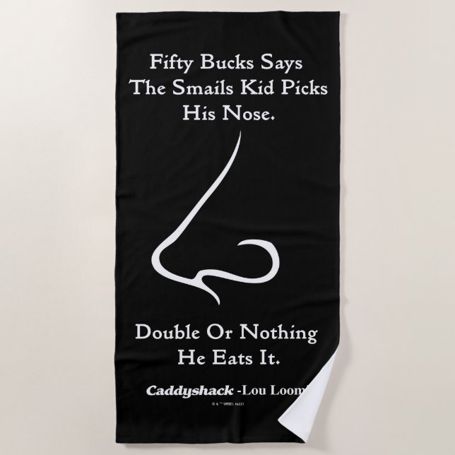 Caddyshack | Fifty Bucks Says Beach Towel (Front)