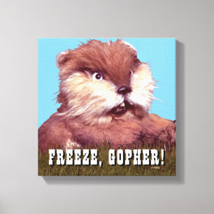 Caddyshack   Freeze, Gopher! Canvas Print