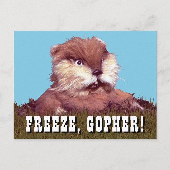 Caddyshack | Freeze, Gopher! Postcard (Front)