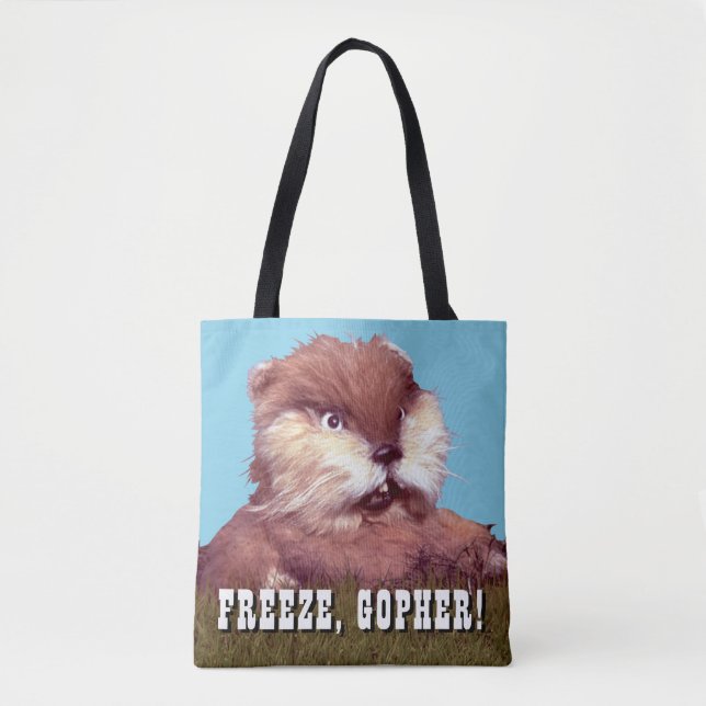 Caddyshack | Freeze, Gopher! Tote Bag (Front)