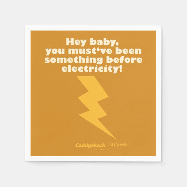 Caddyshack | Hey Baby You Must Have Been Something Napkin (Front)