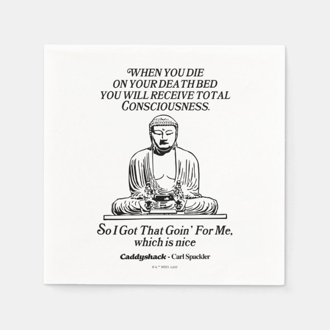 Caddyshack I Got That Going For Me Napkin (Front)