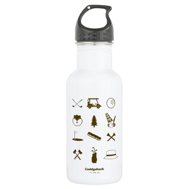 Caddyshack Icons 532 Ml Water Bottle (Front)