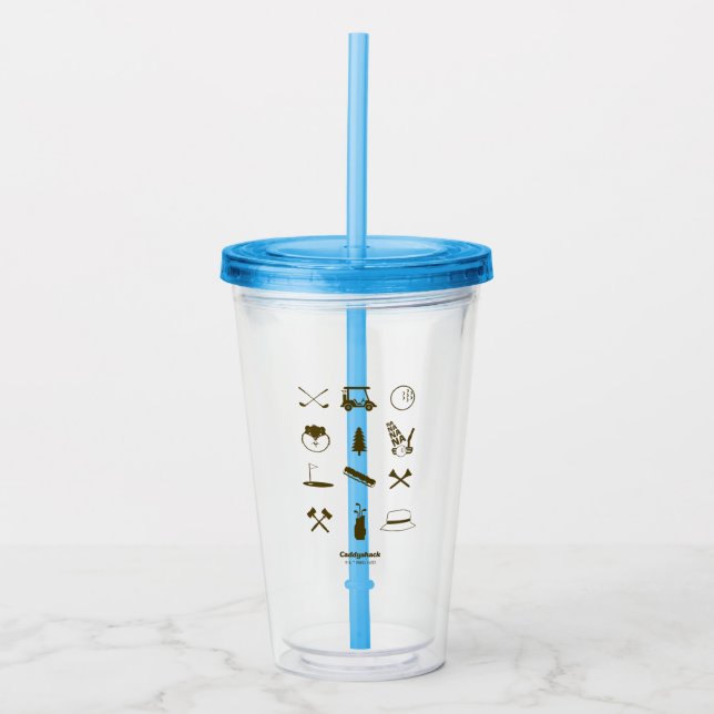 Caddyshack Icons Acrylic Tumbler (Front)