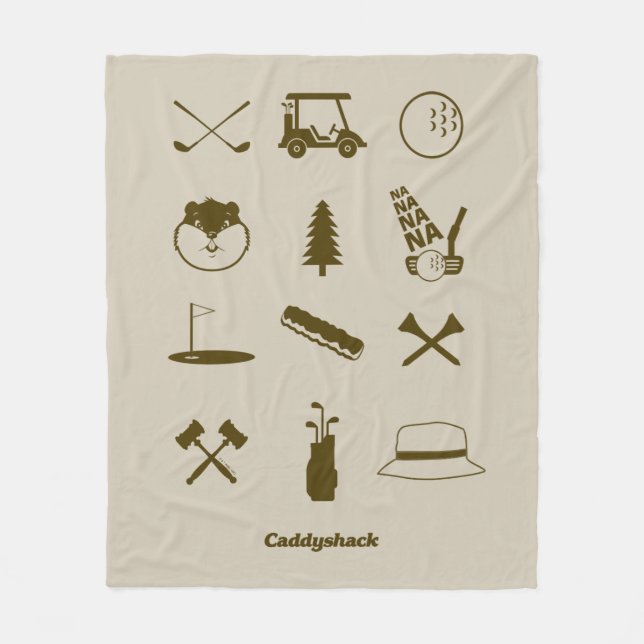 Caddyshack Icons Fleece Blanket (Front)