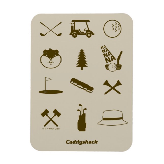 Caddyshack Icons Magnet (Vertical)